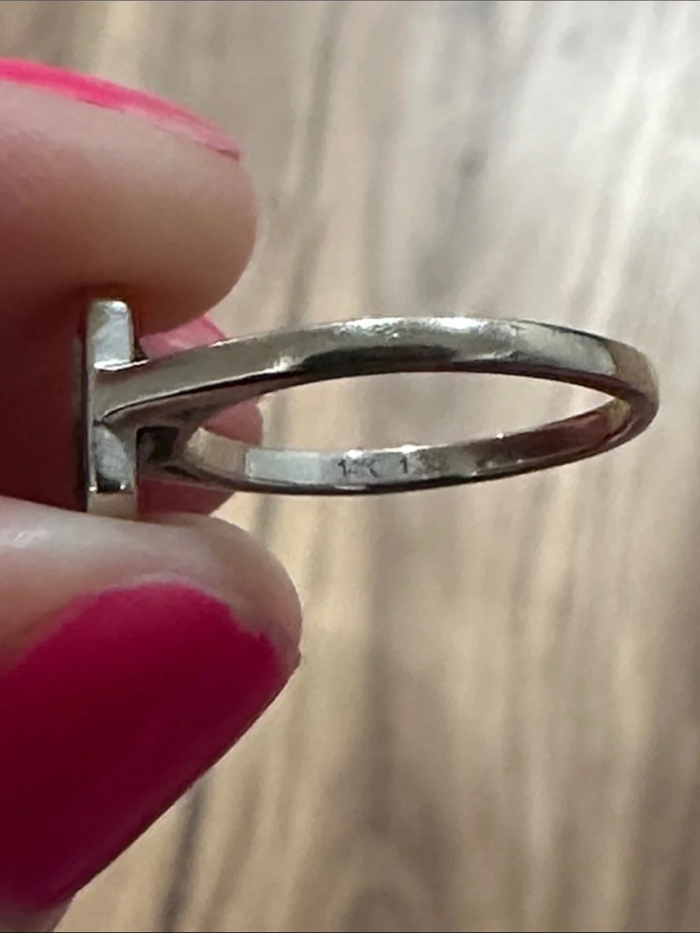 Custom 14k white gold and rare gray-blue indicolite tourmaline ring